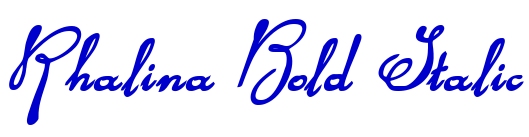 Rhalina Bold Italic 字体